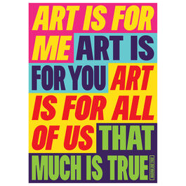 Nadina Ali Art Is For All Of Us poster